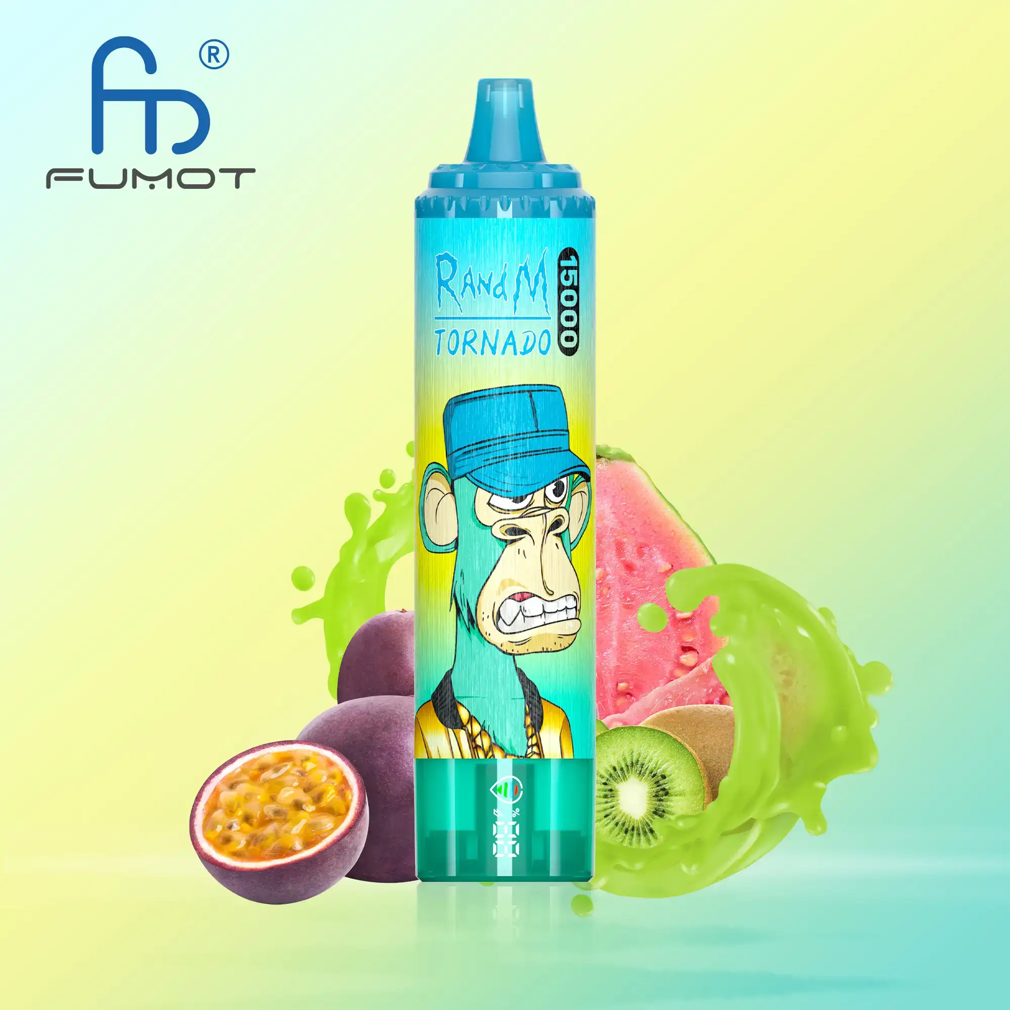 Fumot Tornado 15000 Kiwi Passion Fruit Guava Produktfoto Fumot Tornado 15000 Kiwi Passion Fruit Guava Produktfoto