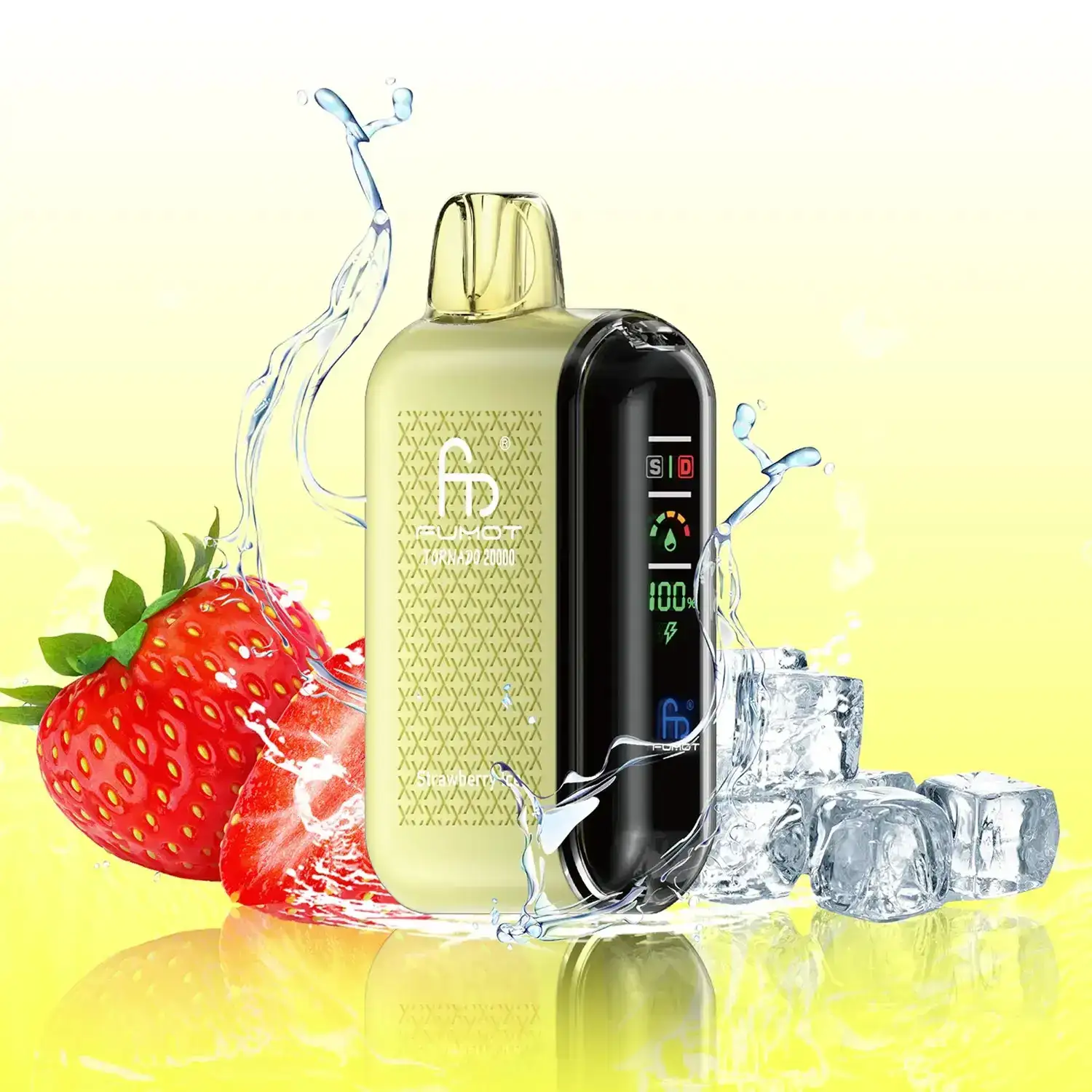 Fumot Tornado 20000 Strawberry Ice Produktfoto Fumot Tornado 20000 Strawberry Ice Produktfoto