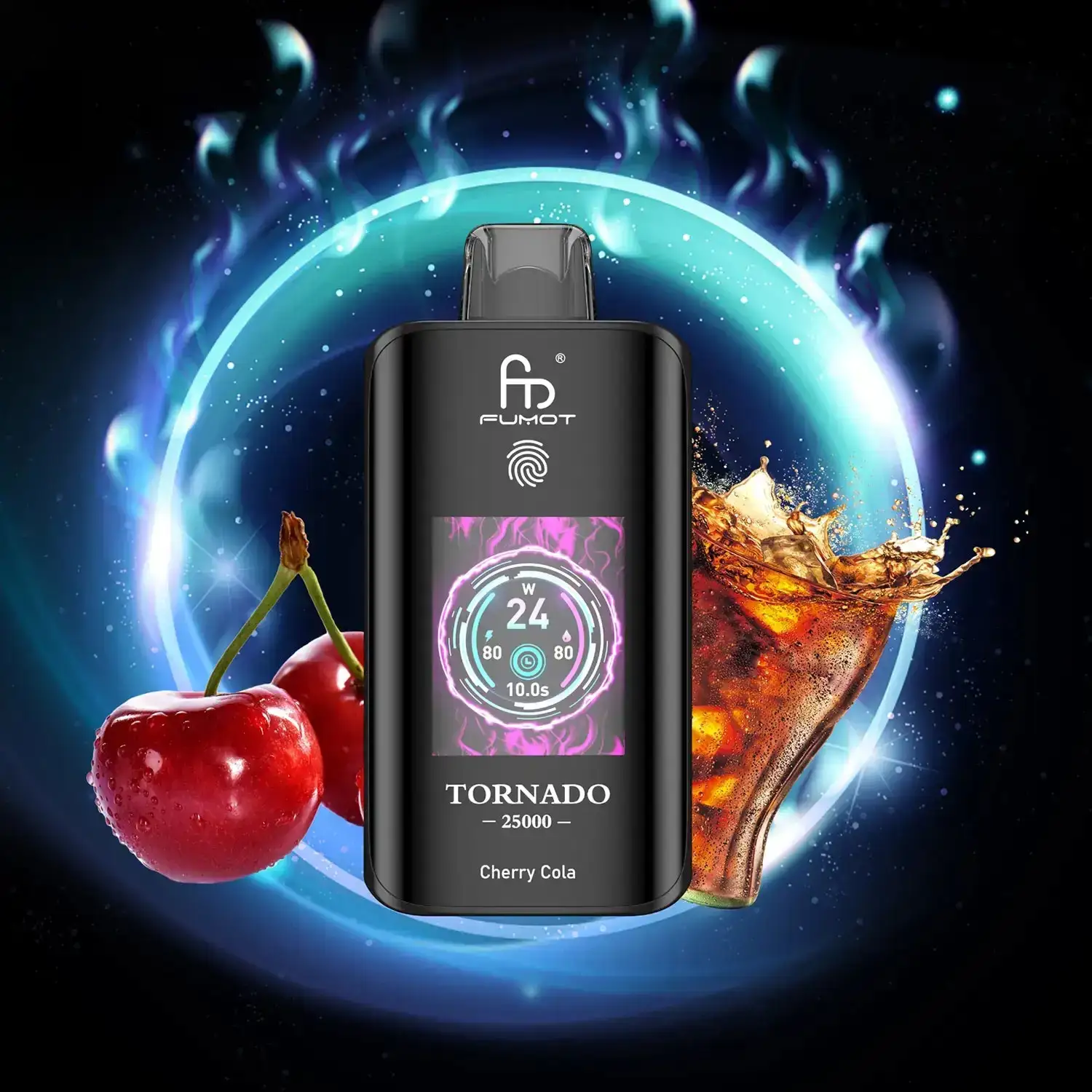 Fumot Tornado 25000 Cherry Cola Produktfoto Fumot Tornado 25000 Cherry Cola Produktfoto